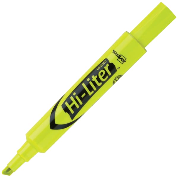 Avery&reg; Hi-Liter&reg;, Desk-Style, Fluorescent Yellow, 1 Count (24000)